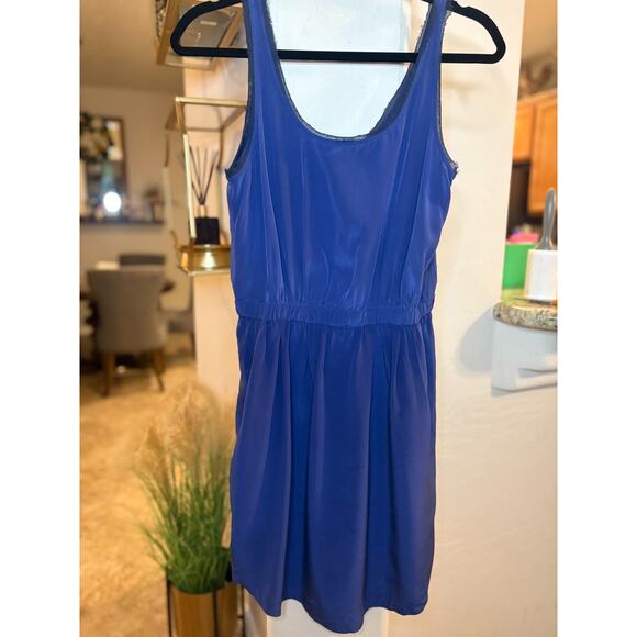 Club Monaco Blue Casual Blue Minidress Size 4 - Picture 2 of 5